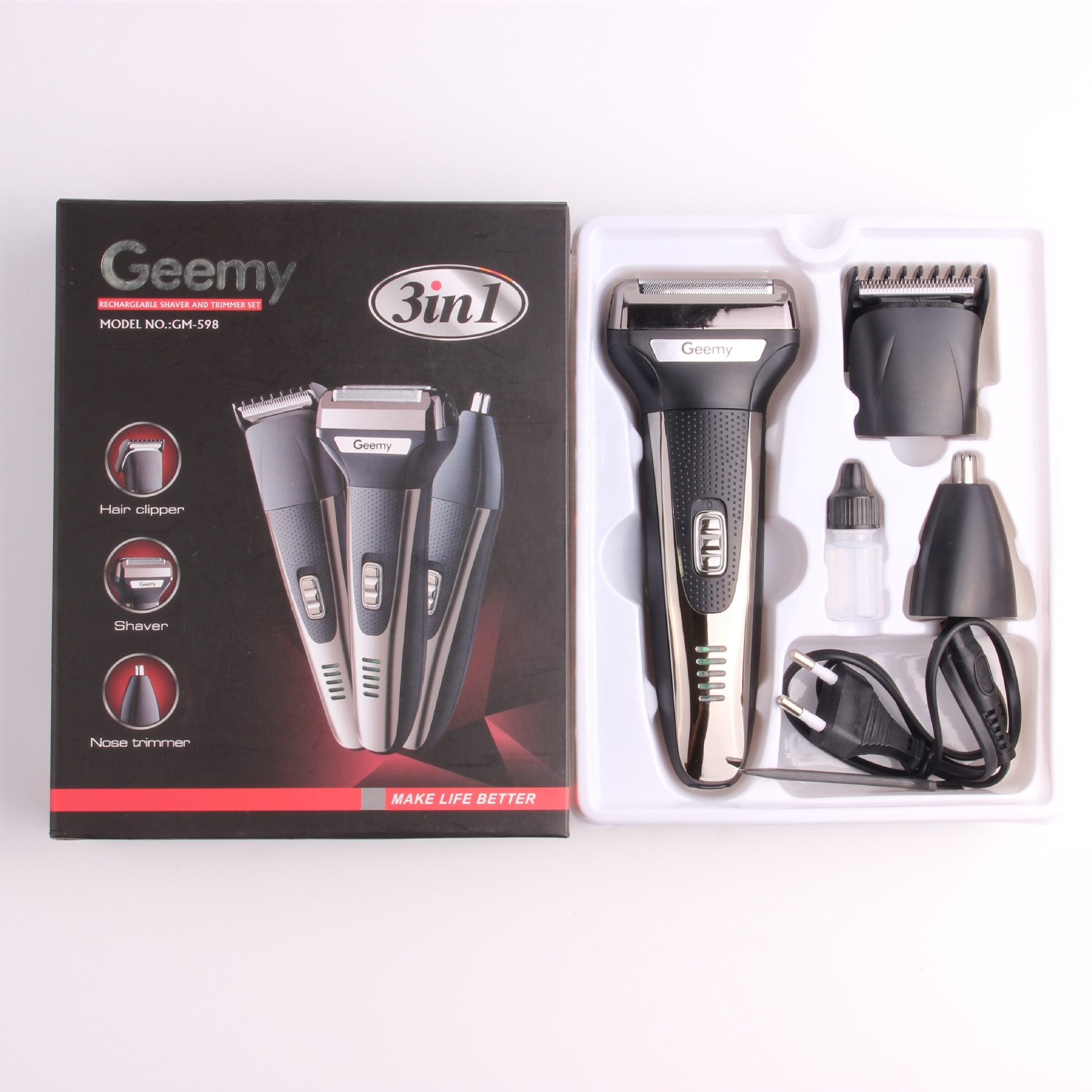 ماشین اصلاح 3 کاره جیمی مدل GM-598
